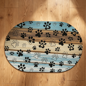 Diatomaceous Earth Dog Paw Doormat Absorbent Non-Slip Farmhouse Rug
