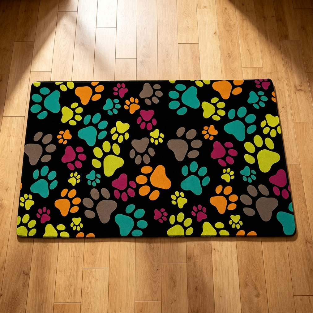 Dog Print Doormat Non-Slip Indoor Outdoor