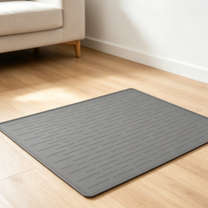 Dark Grey Waterproof Silicone Pet Feeding Mat