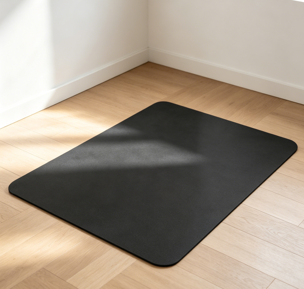 Black Water-Resistant Under-Crate Mat