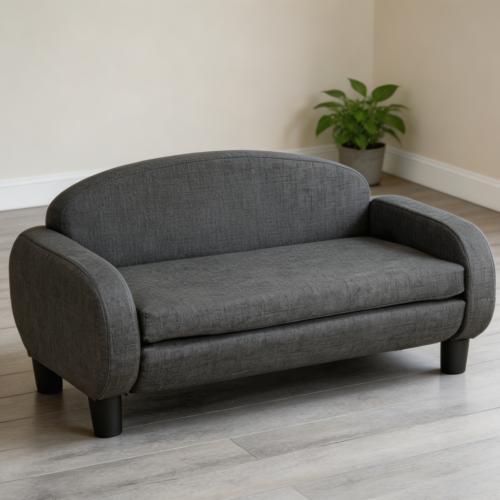 Gray Multi-Cat Elevated Sofa Bed - Image 2