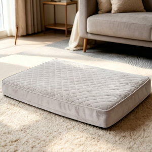 Light Grey Quilted Orthopaedic Waterproof Crate Bed