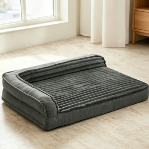 Grey Egg Foam Orthopaedic Bolster Waterproof Bed