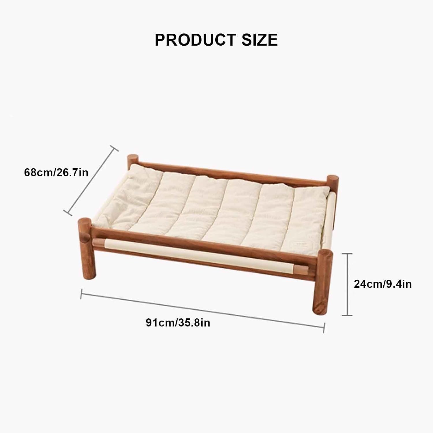 Elevated Bolster Dog Sofa Bed up to 40kg - Image 2